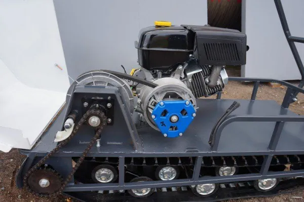 Мотобуксировщик СТЕМ СЕВЕР Эксперт 500 (двигатель Dinking 15 л.с., 12В/100Вт, катковая подвеска) | Мототека