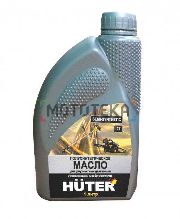 Масло моторное Huter (Хутер) 2T полусинтетическое для двухтактных двигателей (1л)
