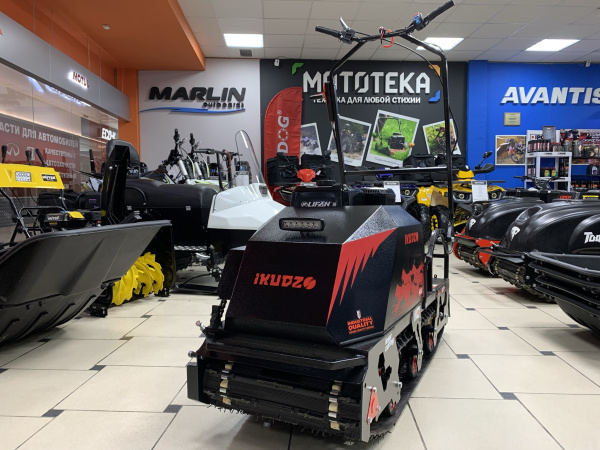 Мотобуксировщик IKUDZO (Икудзо) 2.0 1450/500 EKR20/ESR20 (с реверсом) черный/красный