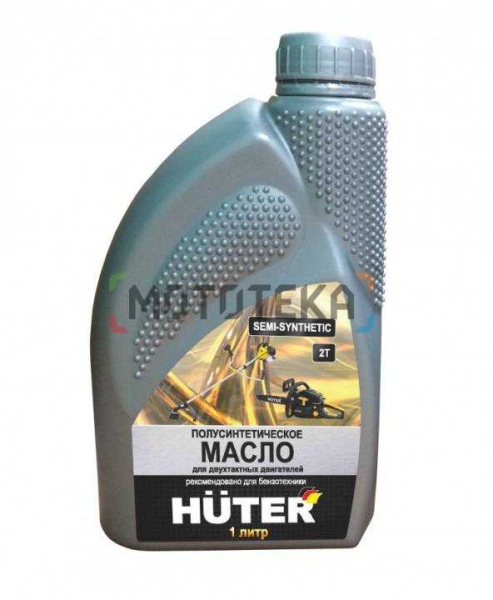 Масло моторное Huter (Хутер) 2T полусинтетическое для двухтактных двигателей (1л)